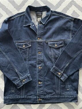 Sean John Men’s Dark Blue Denim/Jean Jacket NWOT